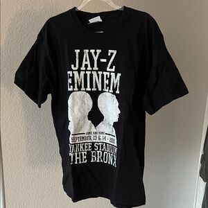 Vintage Black Jay-Z Eminem Concert T-Shirt